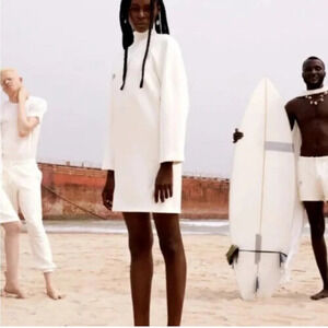 Pangaia X Air Ink Limited Capsule White Heavyweight Sweatshirt Dress size M